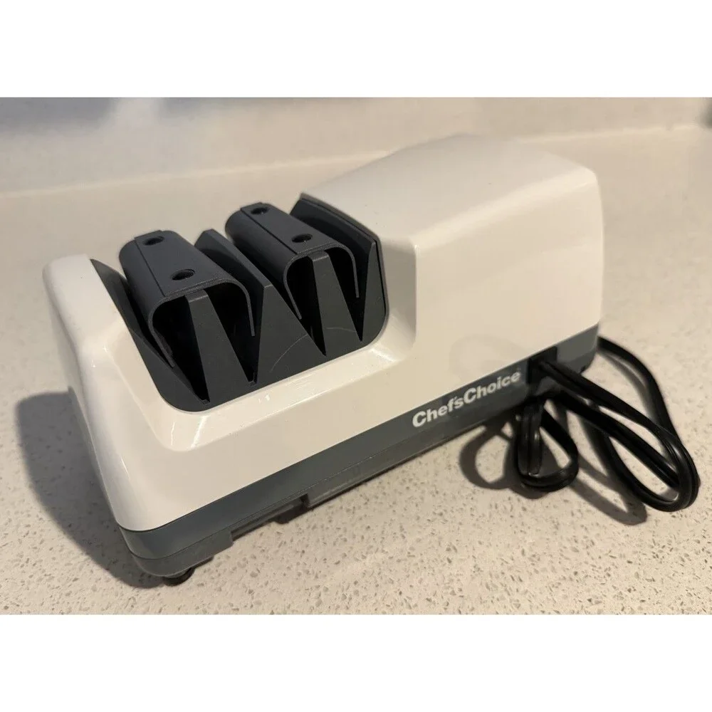 CHEF'S CHOICE Diamond UltraHone Knife Sharpener 312 Electric White Gray - Tested